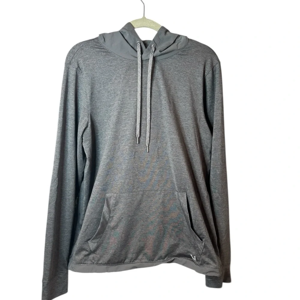 Vuori Men’s Sunday Element Charcoal Performance Pullover Size M Hoodie - Picture 2 of 7